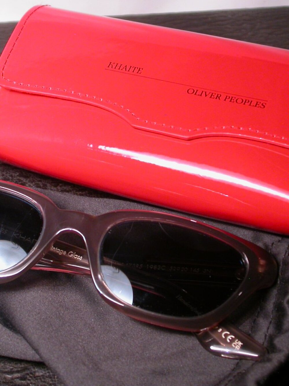 Oliver Peoples X Khaite 1983C Chrome Clear Sunglasses Made in Italy CLEAN